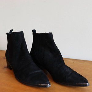 Marc Fisher Black Leather Boots - Size 6.5